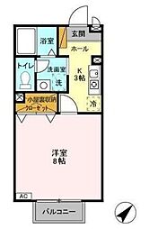 間取図画像 1K