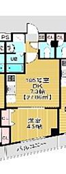 soare幕張2nd 1DKの間取図画像