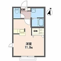 クレール港北 201 ｜ 秋田県秋田市土崎港北３丁目10-20（賃貸アパート1R・2階・27.60㎡） その2