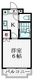 マグノリアテラス 1Kの間取図画像