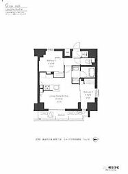 フレンシア御徒町 2LDKの間取図画像