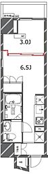 ジェノヴィア四谷三丁目グリーンヴェール 1DKの間取図画像