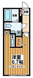 Branche中野富士見町 ワンルームの間取図画像