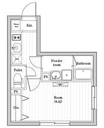 コンポジット渋谷本町 1Kの間取図画像