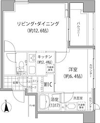 エーデル練馬 1LDKの間取図画像