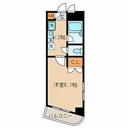 シンフォニー森ヶ崎 1Kの間取図画像