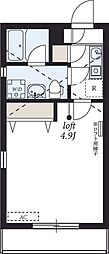 SpringBridge 1Kの間取図画像
