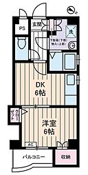 Sunrise 浅草 4階1DKの間取り
