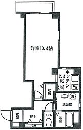 エスコンディードK 1Kの間取図画像