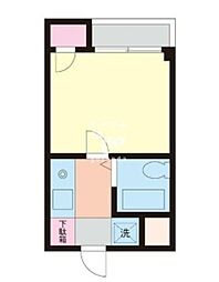アスペンヒルズ 1Kの間取図画像