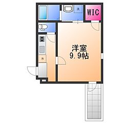 M&M 1LDKの間取図画像
