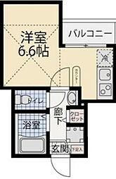 パークサイド堀切 1Kの間取図画像