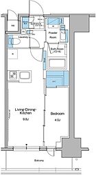 ルフォンプログレ秋葉原マークス 7階1LDKの間取り