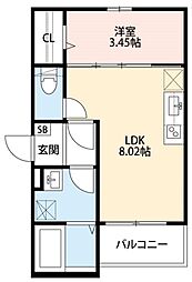 シャン・ルミエールおおとり 2階