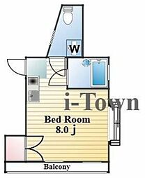 Heim.M.e.d. ワンルームの間取図画像