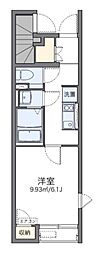レオネクストアズール森野 1Kの間取図画像