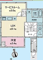 アート・フル東村山サクセス 3階1SLDKの間取り