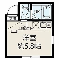 ユナイト星川ライナス ワンルームの間取図画像