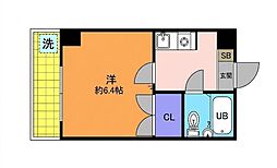 グレース桜 1Kの間取図画像