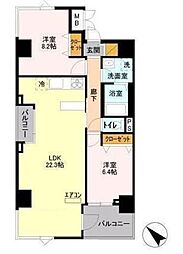 グリーンヒルズ 2LDKの間取図画像