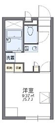 レオパレスポートサイド 1Kの間取図画像