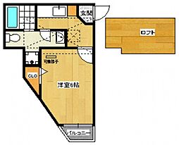 ベネフィスタウン七隈5 1Kの間取図画像