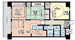 シャルマン・リーヴ 2LDKの間取図画像