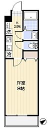 エクセラン東浦和 1Kの間取図画像