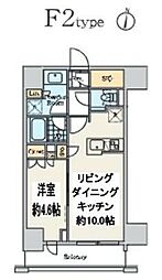 東京メトロ丸ノ内線 中野富士見町駅 徒歩1分の賃貸マンション 7階1LDKの間取り