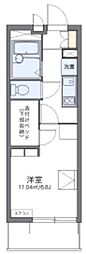 レオパレスMEGU2010 1Kの間取図画像