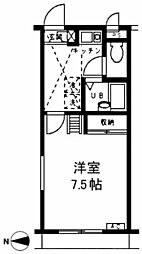 MAINCITYGARDENアルファ 1Kの間取図画像