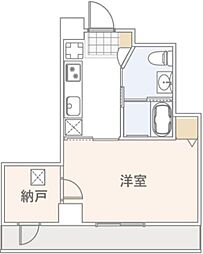 セイカガーデニアガーデン 1SKの間取図画像