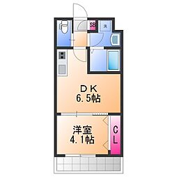 ダイバーシティ大久保中 1DKの間取図画像