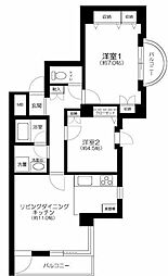 ilCielokitami 2LDKの間取図画像