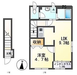 間取図画像 1LDK