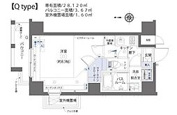 ＺＯＯＭ板橋大山 2階1Kの間取り