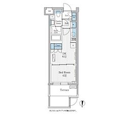 パークアクシス東陽町レジデンス 1階1DKの間取り