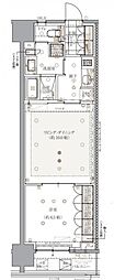 LeJADECross千代田神保町 1LDKの間取図画像