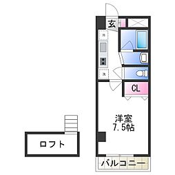 ソフィアコート 1Kの間取図画像