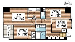 ヒルズ光が丘公園 3階3LDKの間取り