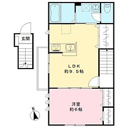レヴァン・フランセ 1LDKの間取図画像