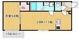 エトワール相模大野 1LDKの間取図画像