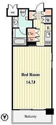 ウィルドゥ清澄 4階1Kの間取り
