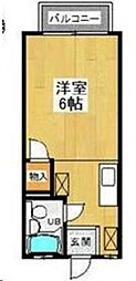 グランドパレスサネカタB棟 1Kの間取図画像
