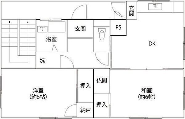 神奈川県座間市相模が丘６丁目(賃貸マンション2DK・3階・53.10㎡)の写真 その2