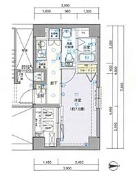 ヴェルト亀戸 1Kの間取図画像