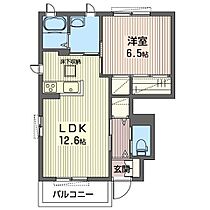 カロー　Ｃ 00101 ｜ 栃木県栃木市平井町166-1（賃貸アパート1LDK・1階・47.08㎡） その2