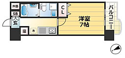 アドバンス神戸プラージュ 1Kの間取図画像