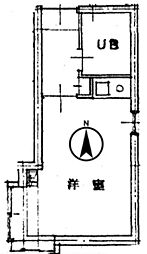 コート神楽坂 ワンルームの間取図画像