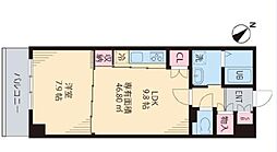 インカウンターマンション 1LDKの間取図画像